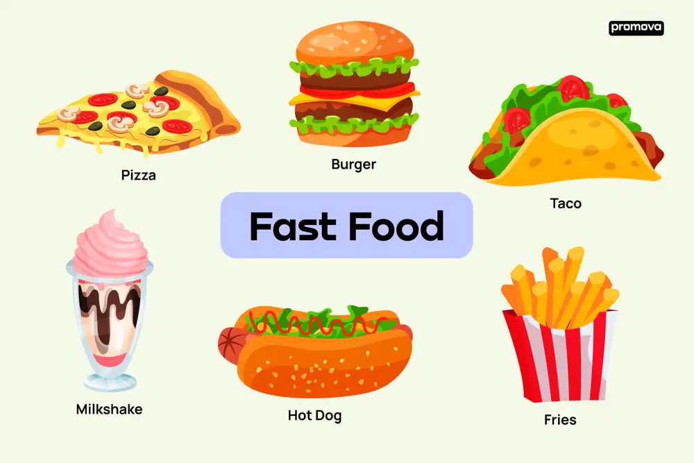 Fast food is not recommended at all in a healthy diet for relapse prevention