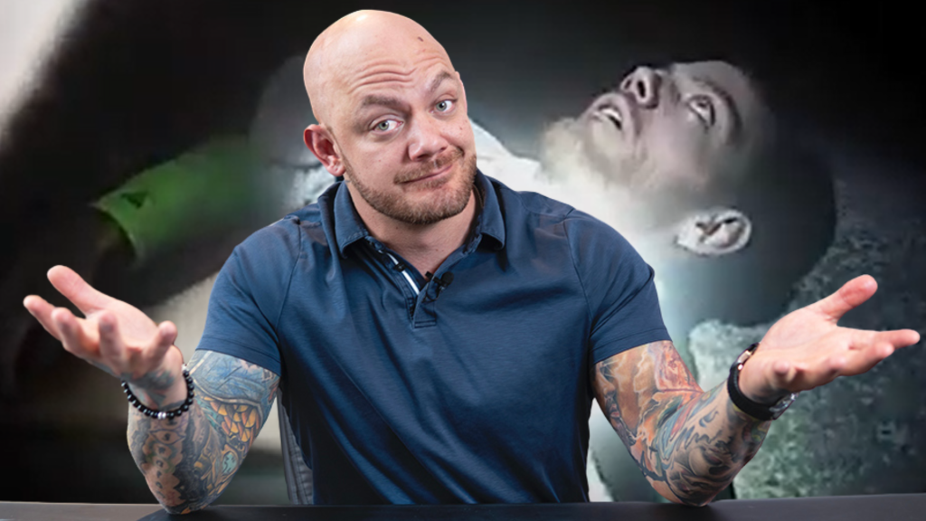 A comparison photo of Adam Vibe Gunton from his addiction to his recovery